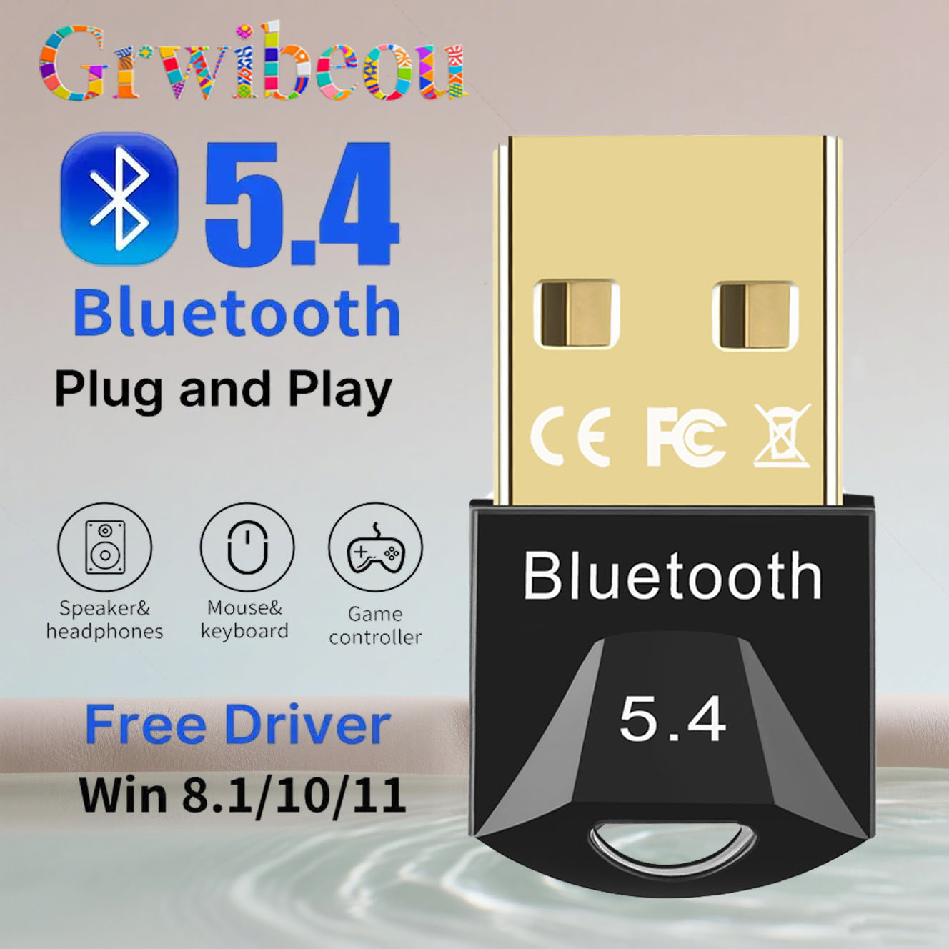Gaming Keyboard Wireless - USB Bluetooth Adapter for Pc Usb