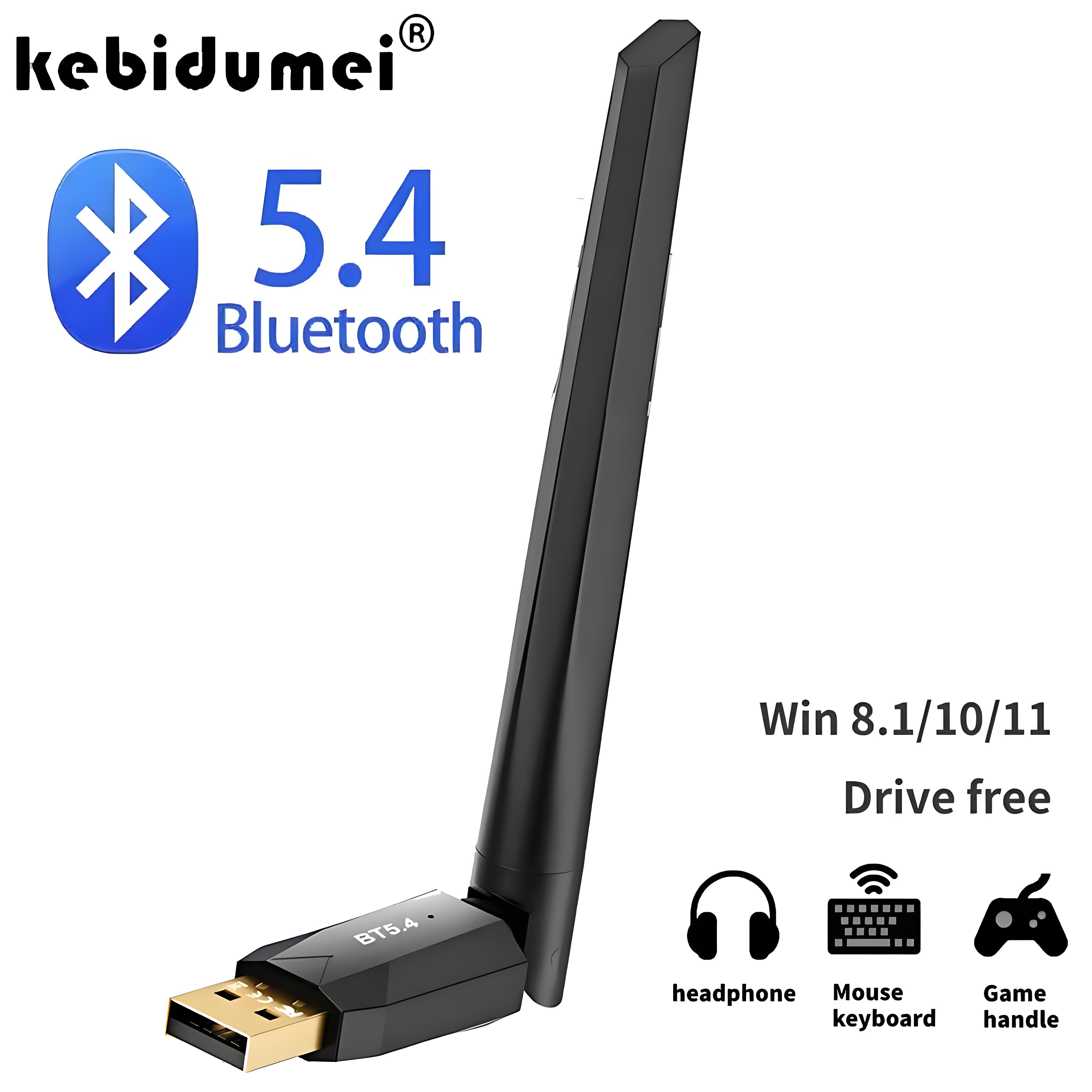 Gaming Keyboard Wireless - 150m USB Bluetooth 5.4 Adapter 5.3