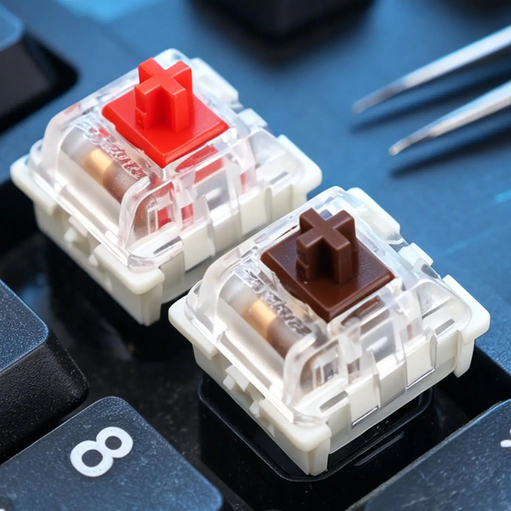 1-150Pcs 3 Pin DIY Mechanical  - Gaming Keyboard Blue ulasan dan harga