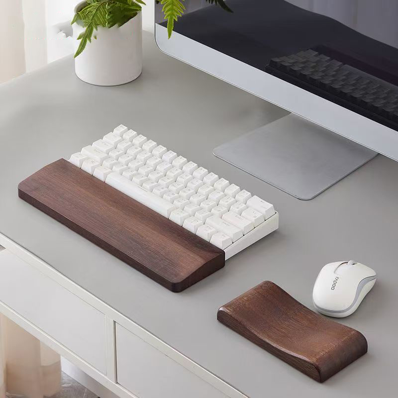 For Mechanical Keyboard Bamboo - Wrist Rest Wood ulasan dan harga