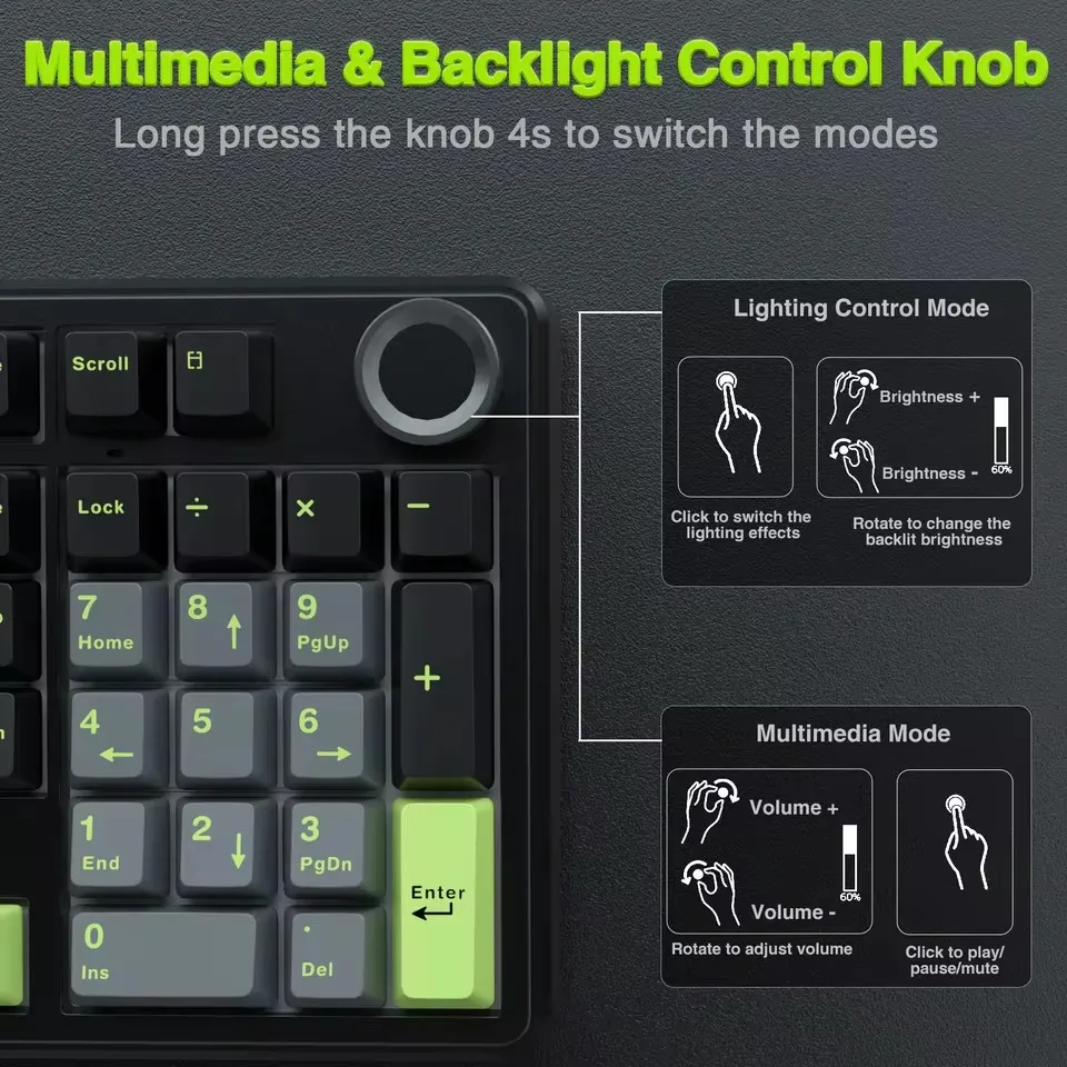 AULA F99PRO Gaming Mechanical  - Gaming Keyboard Hot Swappable ulasan dan harga