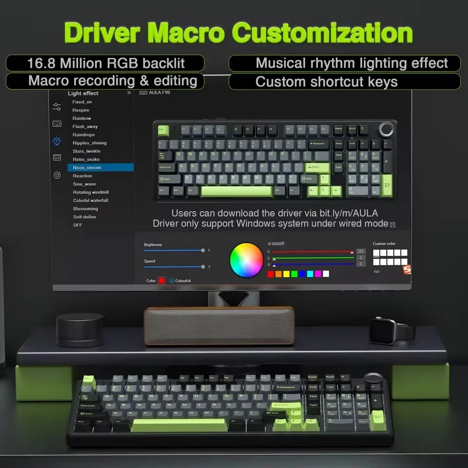 AULA F99PRO Gaming Mechanical  - Gaming Keyboard Hot Swappable ulasan dan harga