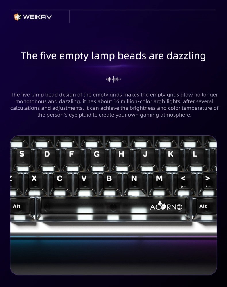 NEW WEIKAV Nut65 Aluminum Allo - Gaming Keyboard Hot Swappable ulasan dan harga