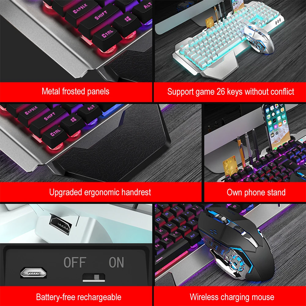 K680 Rechargeable 2.4G wireles - Gaming Keyboard Mouse Wireless ulasan dan harga