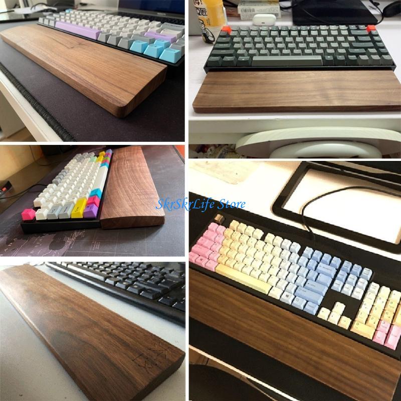 E65E Wooden Mechanical Keyboar - Wrist Rest Wood ulasan dan harga