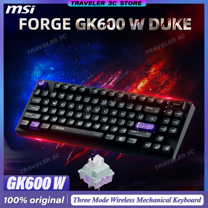 MSI FORGE GK600 W DUKE Three M - Gaming Keyboard Mini Mechanical ulasan dan harga