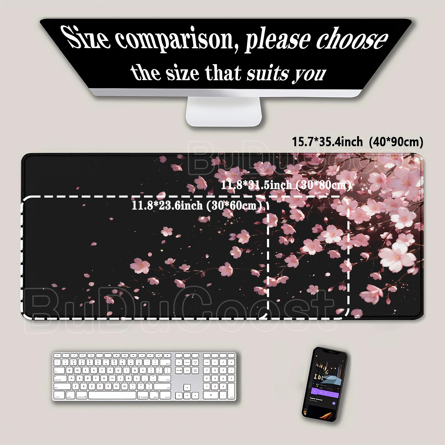 Japanese Cherry Blossom Sakura - Gaming Keyboard Typewriter ulasan dan harga
