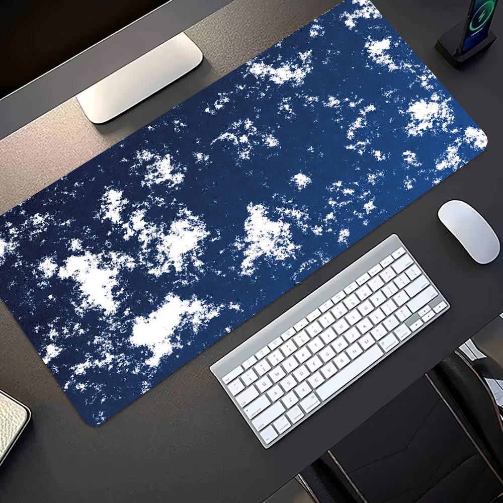 Navy Blue White Speckled Textu - Gaming Keyboard Blue ulasan dan harga