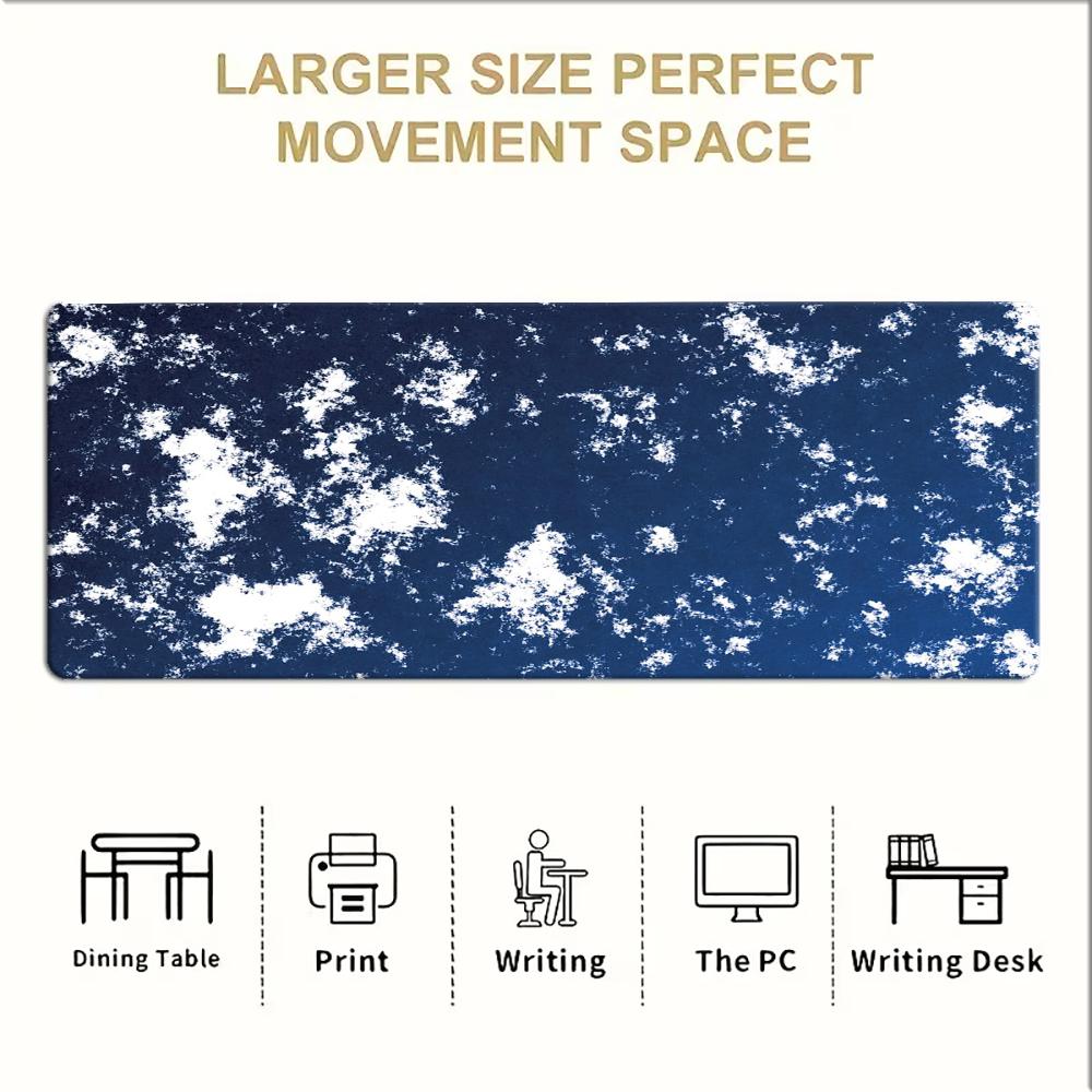 Navy Blue White Speckled Textu - Gaming Keyboard Blue ulasan dan harga
