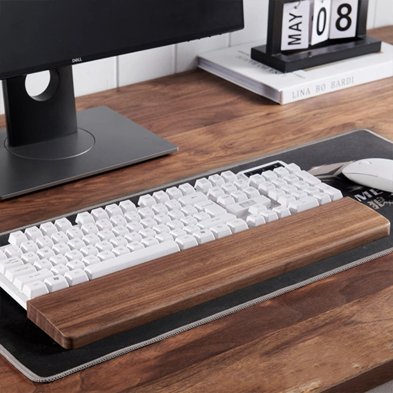30/36/44cm Solid Walnut Keyboa - Wrist Rest Wood ulasan dan harga