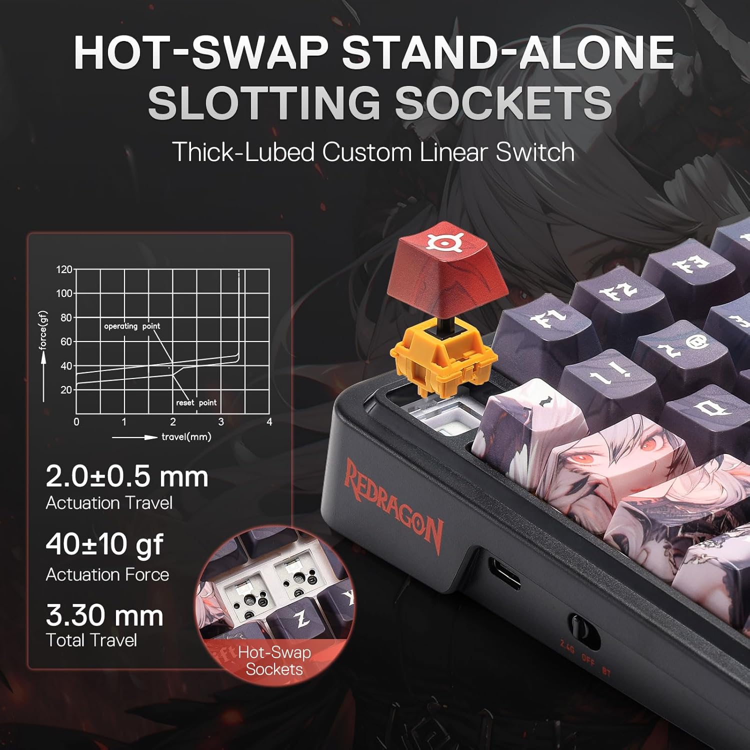 Redragon Wireless Gasket Gamin - Gaming Keyboard Mobile ulasan dan harga