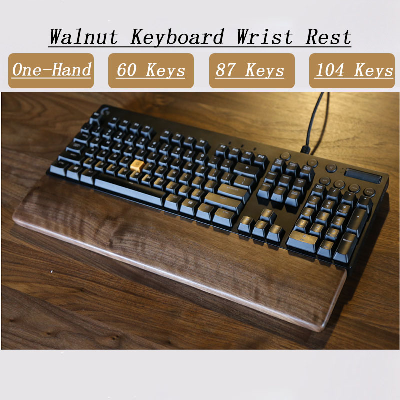 One-Hand Oak Walnut Wooden Key - Gaming Keyboard Number Pad ulasan dan harga