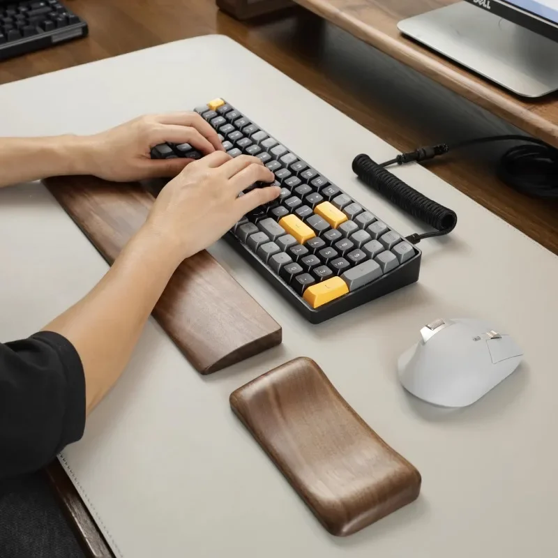 Walnut Wood Palm Rest Mechanic - Wrist Rest Wood ulasan dan harga