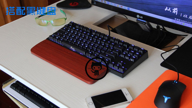 African Padauk Mechanical Keyb - Wrist Rest Wood ulasan dan harga