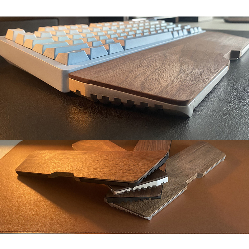 Kashcy Solid Walnut Wood & Alu - Wrist Rest Wood ulasan dan harga