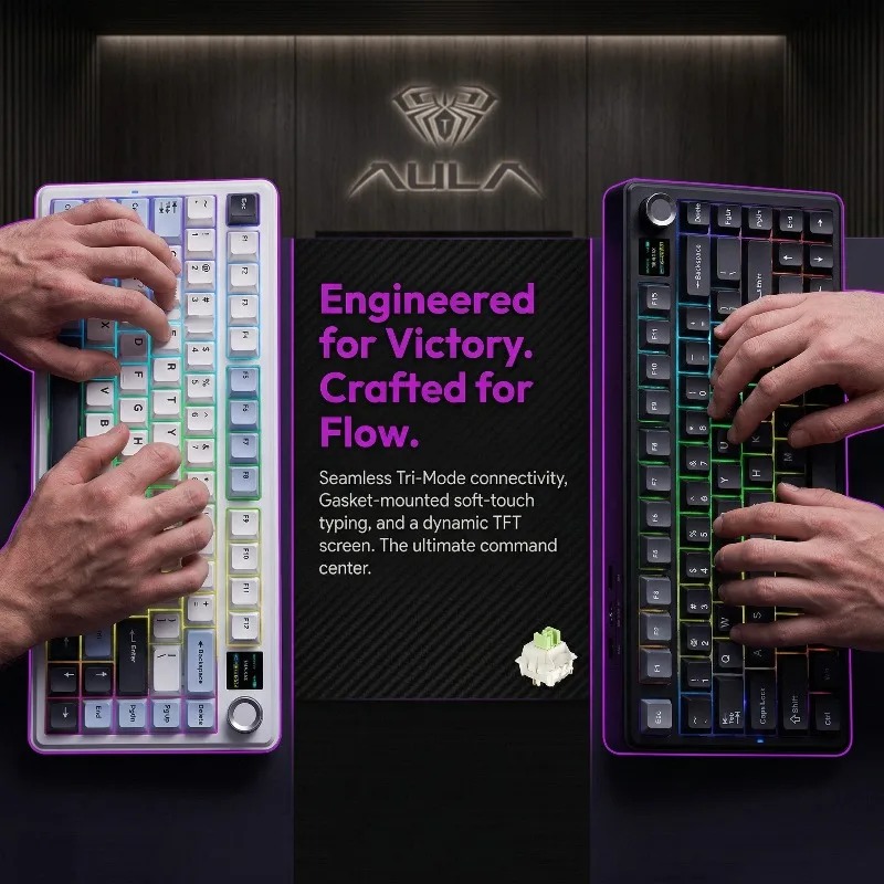 AULA F75 Max Mechanical Keyboa - Gaming Keyboard He ulasan dan harga