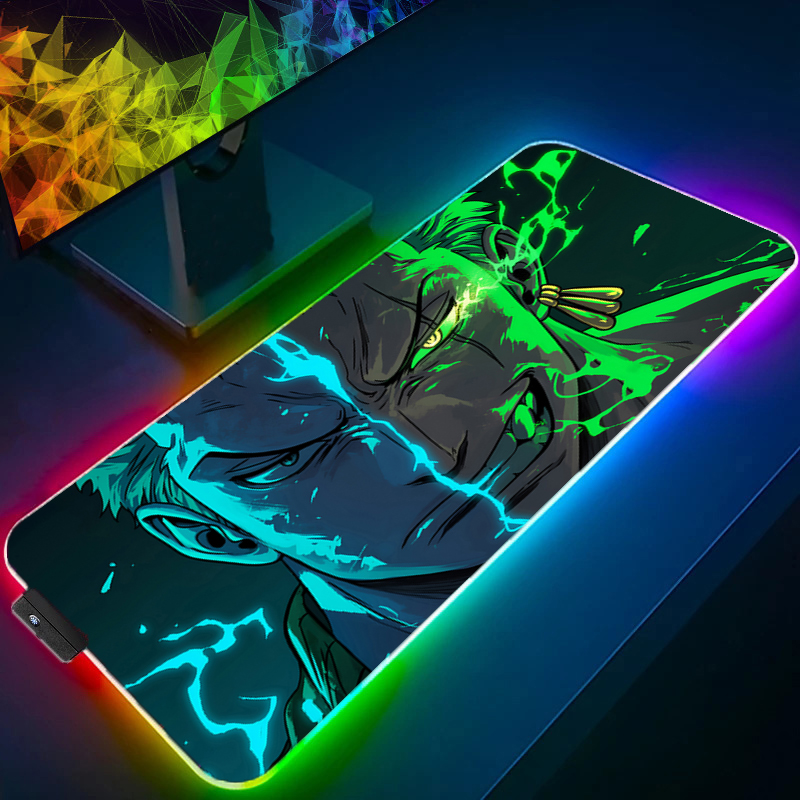 ONE PIECE Zoro Mouse Pad RGB G - Gaming Keyboard He ulasan dan harga