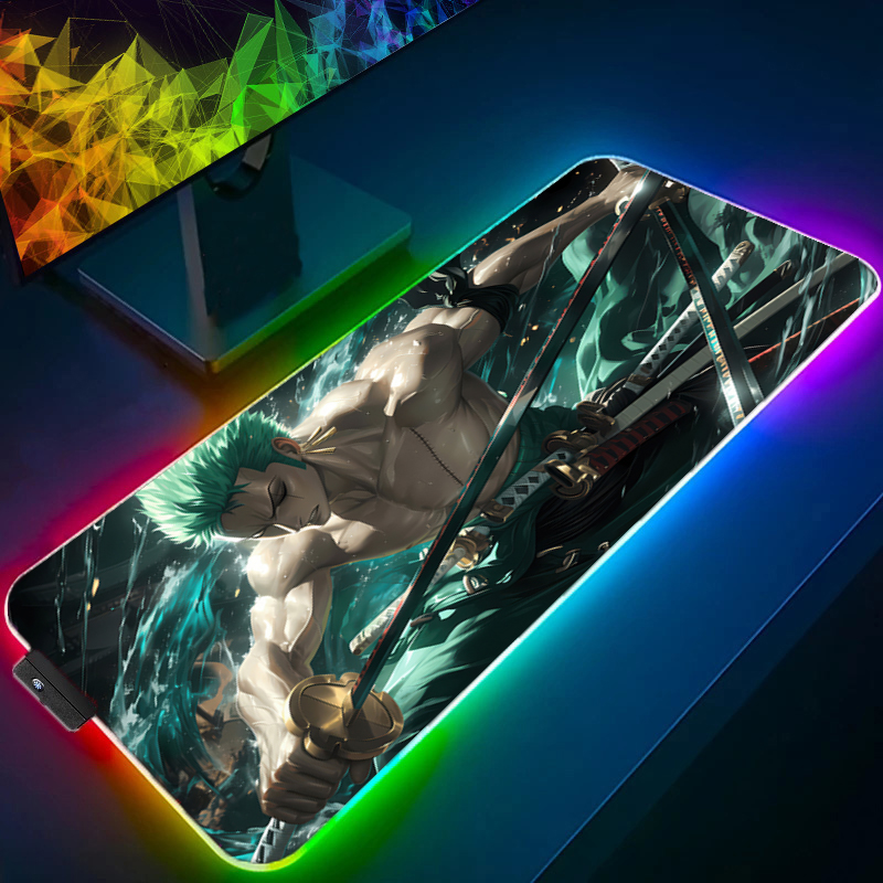 ONE PIECE Zoro Mouse Pad RGB G - Gaming Keyboard He ulasan dan harga