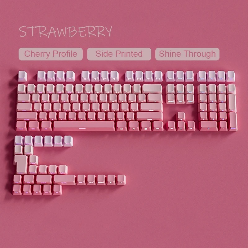133 Keys Double Shot Shine Thr - Gaming Keyboard Typewriter ulasan dan harga