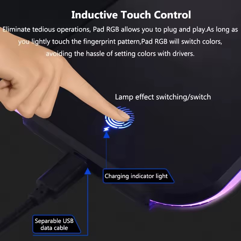 RGB mouse pad with wireless ch - Gaming Keyboard Mouse Wireless ulasan dan harga