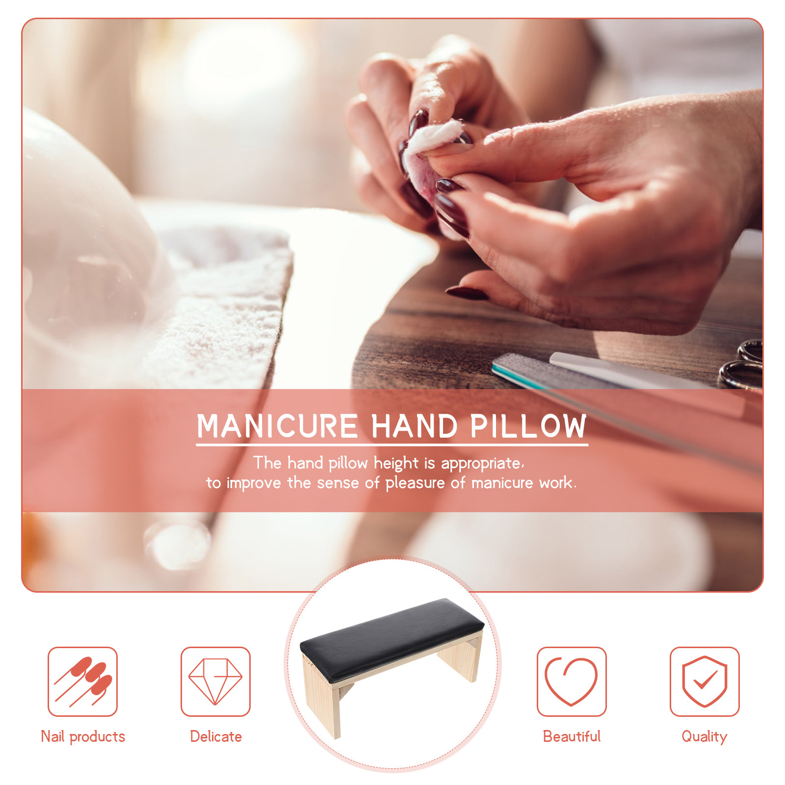 1Pcs Wooden Wrist Rest Pillow  - Wrist Rest Wood ulasan dan harga
