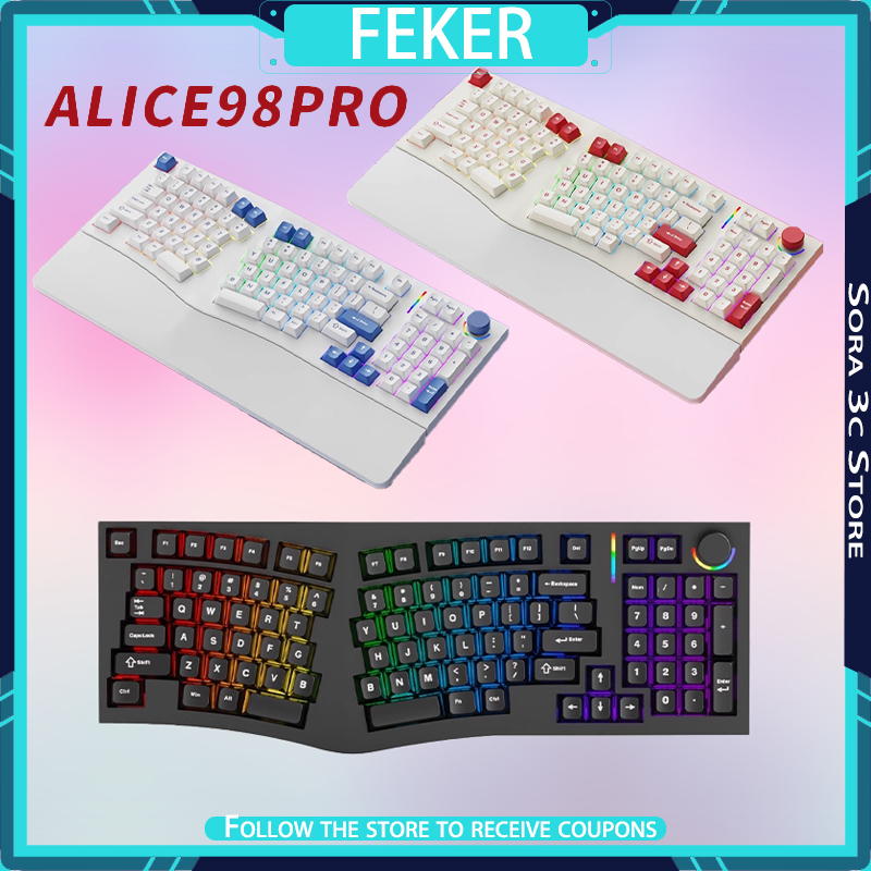 FEKER Alice98pro Mechanical Ke - Gaming Keyboard Hot Swappable ulasan dan harga