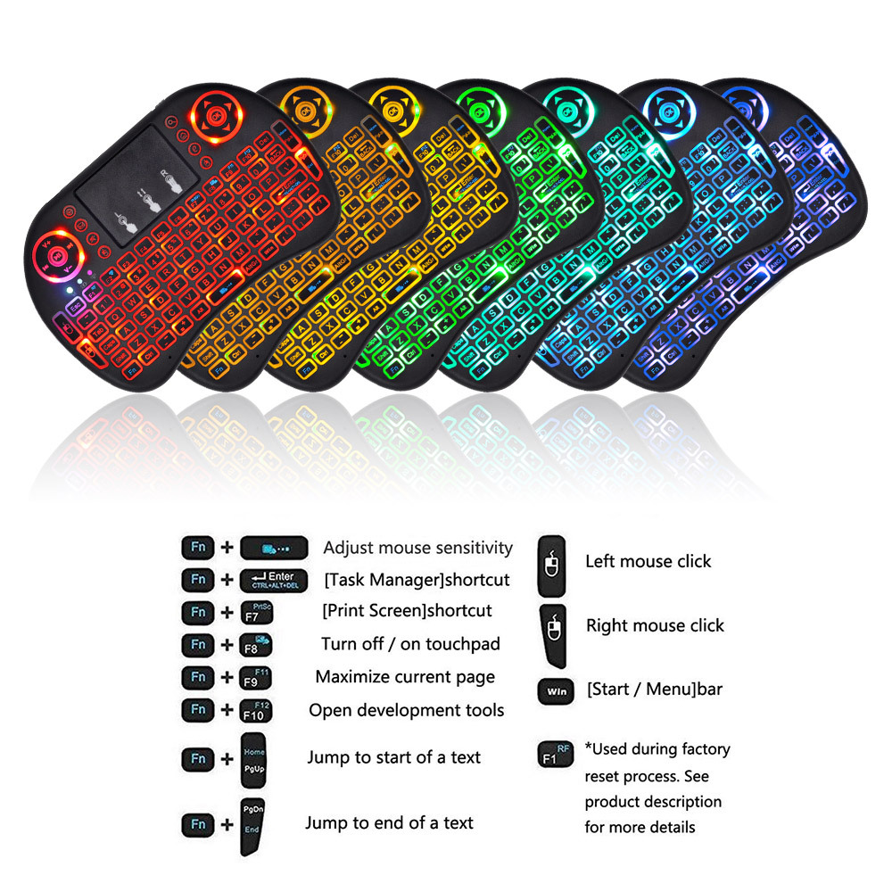 2.4G Air Mouse with Touchpad K - Gaming Keyboard Mouse Wireless ulasan dan harga