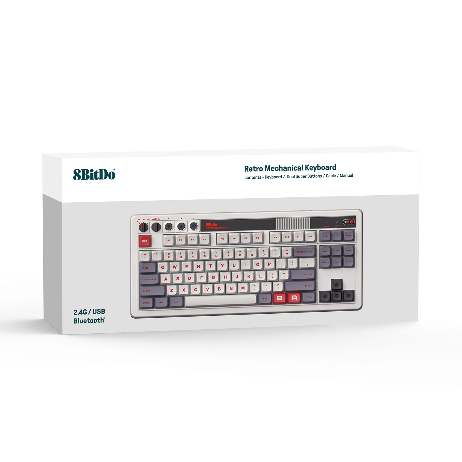 8Bitdo Retro Mechanical Keyboa - Gaming Keyboard Hot Swappable ulasan dan harga