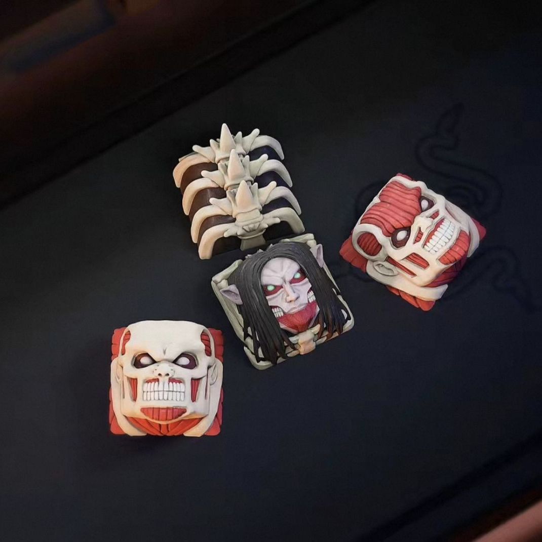 NEW Attack on Titan Co branded - Gaming Keyboard Mechanical ulasan dan harga