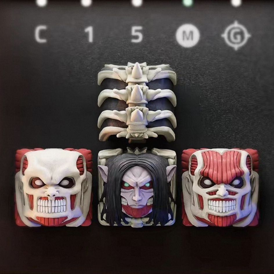 NEW Attack on Titan Co branded - Gaming Keyboard Mechanical ulasan dan harga