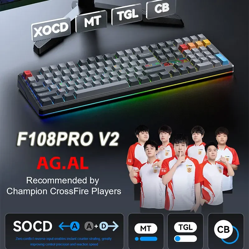 AULA F108 Pro V2 Mechanical Ke - Gaming Keyboard Hot Swappable ulasan dan harga