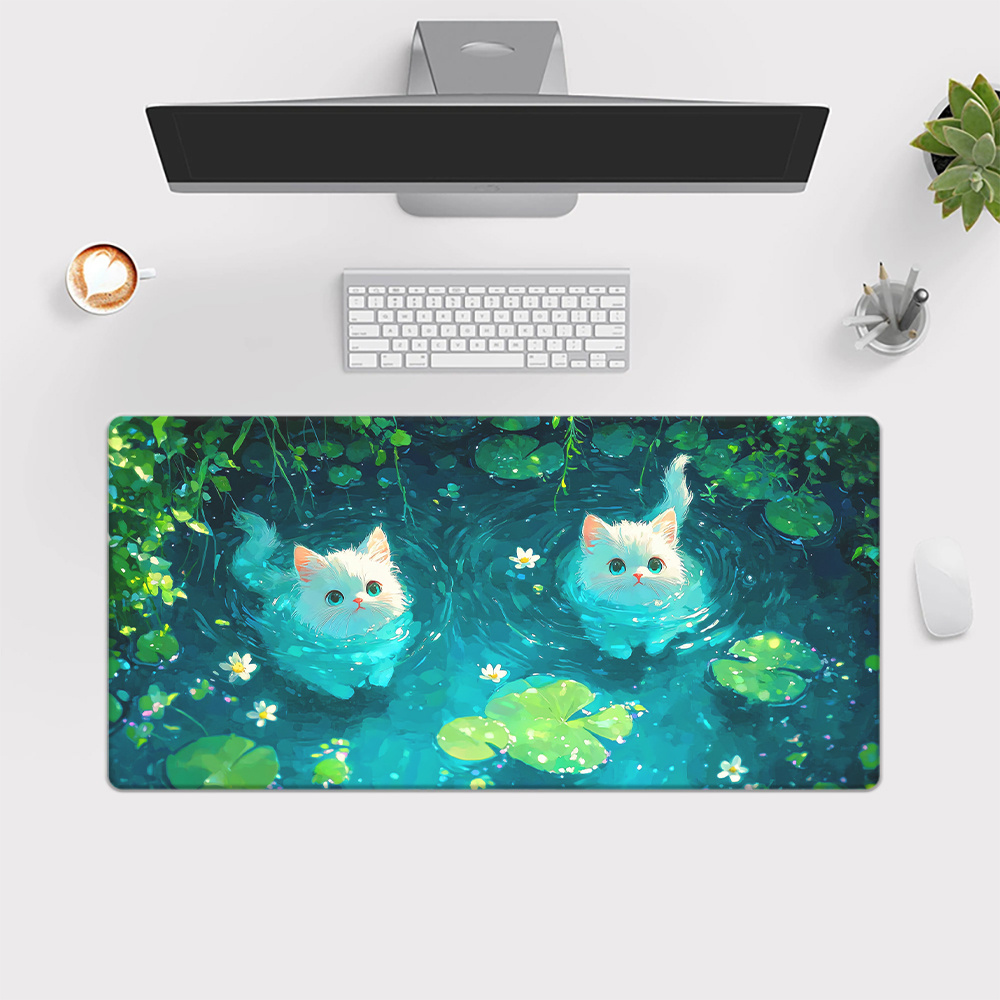Brand Cute Cat Pond XXL Mousep - Gaming Keyboard Brand ulasan dan harga