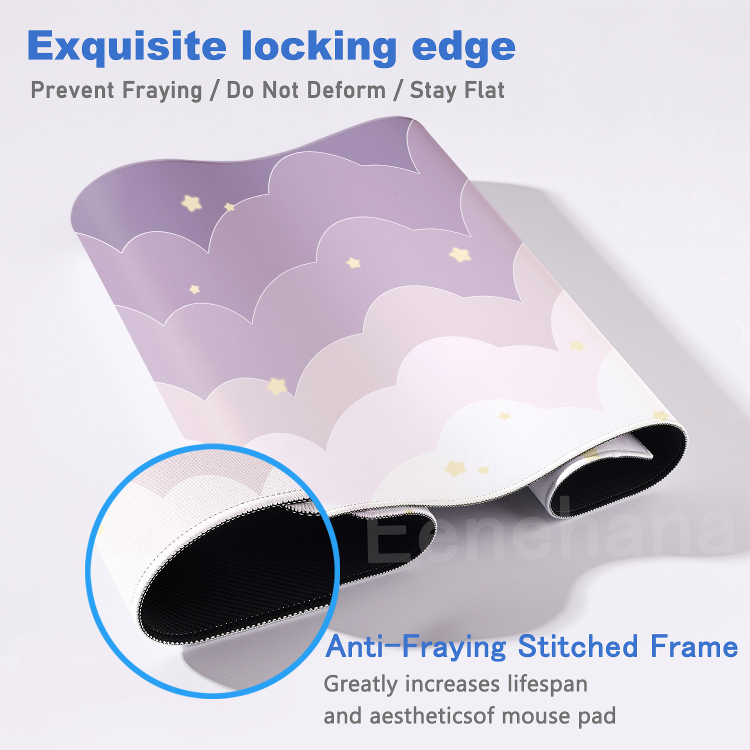 Light Blue Pink Clouds Desk Ma - Gaming Keyboard Blue ulasan dan harga