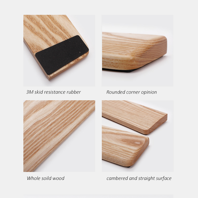 Kashcy solid Ashtree wooden pa - Wrist Rest Wood ulasan dan harga